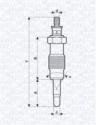 Свічка розжарювання MAGNETI MARELLI 062582804304