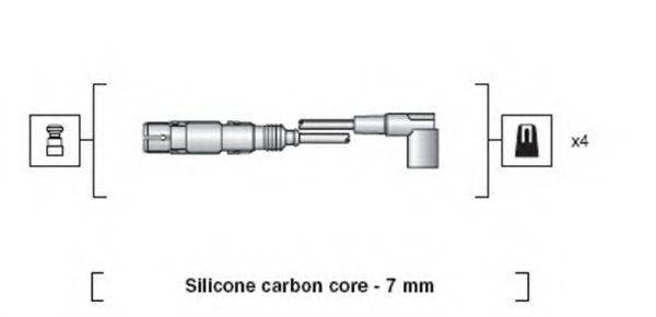 Комплект дротів запалення MAGNETI MARELLI 941318111163