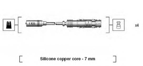 Комплект дротів запалення MAGNETI MARELLI 941175190760